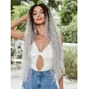 Afro Daa Fiber Sen Tül Peruk / Siyah / Gri Ombreli