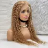 Afro Daa Front Lace Gerçek Tül Peruk / Sıcak Karamel / 70/75cm