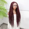 Afro Daa Kızıl Kahve Fiber Sen Tül Peruk