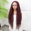 Afro Daa Kızıl Kahve Fiber Sen Tül Peruk