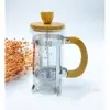 Ahşap Detaylı 350 ml Cam French Press