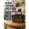 Ahşap Dokulu Bluetooth Müzik Kutusu – Vintage LED Tasarımıyla Modern Ses Deneyimi