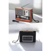 Ahşap Görünümlü Retro Bluetooth Radyo USB,AUX Ve SD Kart Girişli