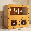 Ahşap İki Katlı Tırmalamalı Kedi Oyun Evi