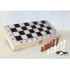 Ahşap Kutulu Satranç ve Tavla Seti - Model 2
