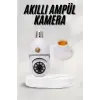 Akıllı Kamera Wifi Kamera Duylu Ampul Görünümlü 360 Derece Dönebilen Ev Kamerası