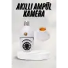 Akıllı Kamera Wifi Kamera Duylu Ampul Görünümlü 360 Derece Dönebilen Ev Kamerası