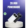 Akıllı LCD Ekranlı 20.000mAh Powerbank PD + USB + Type-C
