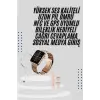 Akıllı Saat 3 Kordonlu Ve Aksesuarlı Bayanlar Için Şık Rose renk