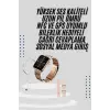 Akıllı Saat 3 Kordonlu Ve Aksesuarlı Bayanlar Için Şık Rose renk