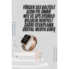 Akıllı Saat 3 Kordonlu Ve Aksesuarlı Bayanlar Için Şık Rose renk