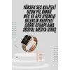Akıllı Saat 3 Kordonlu Ve Aksesuarlı Bayanlar Için Şık Rose renk