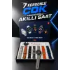 Akıllı Saat 7 Kordonlu Yeni Nesil Arama Cevaplayan Çok Fonksiyonlu