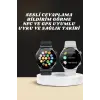 Akıllı Saat Çoklu Kordon Seçeneği Amoled Ekran Çok Fonksiyonlu Bluetooth Bağlantılı