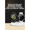 Akıllı Saat Çoklu Kordon Seçeneği Amoled Ekran Çok Fonksiyonlu Bluetooth Bağlantılı Yeni Nesil