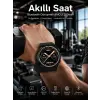 Akıllı Saat Dokunmatik Ekran Sesli Görüşme ve Bildirim Görme Sağlık Takibi