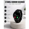 Akıllı Saat Sesli Görüşme Bluetooth Bağlantılı 3 Kordonlu Yeni Nesil