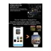 Akıllı Saat Siyah Sim Kartlı GPS Nabız Uyku Takip 1000-2000 mAh Batarya Deri Kordon
