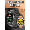 Akıllı Saat Titreşimli Pusula Nabız ve Tansiyon Ölçer NFC Uyumlu
