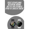 Akıllı Saat Uyku ve Sağlık Takibi NFC Uyumlu Bluetoooth Bağlantılı Android İOS Uyumlu