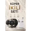 Akıllı Saat ve Kulaklık Seti Dokunmatik Ekran 5.0 Bluetooth Bağlantılı Sesli Görüşme