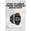 Akıllı Saat Wireless Şarj Yüksek Çözünürlüklü Müzik Dinleme Sesli Cevaplama