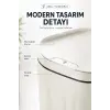 Akıllı Sensörlü 20 Litre Çöp Kovası Sessiz Kapaklı Modern Hijyenik Ev Tipi Çöp Kutusu