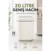 Akıllı Sensörlü 20 Litre Çöp Kovası Sessiz Kapaklı Modern Hijyenik Ev Tipi Çöp Kutusu