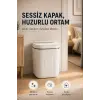Akıllı Sensörlü 20 Litre Çöp Kovası Sessiz Kapaklı Modern Hijyenik Ev Tipi Çöp Kutusu