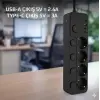 Akım Korumalı 4’lü Priz 2xusb 2xtype-c Çıkış Yüksek Gerilim Koruma Priz Çoğaltıcı