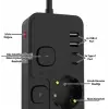 Akım Korumalı 4’lü Priz 2xusb 2xtype-c Çıkış Yüksek Gerilim Koruma Priz Çoğaltıcı