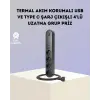 Akım Korumalı Çoklu Priz 4’lü 2 USB 1 Type-C 2500W Güçlü Tasarım