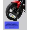 Alarm Sensörlü Disk Kilidi Motosiklet Scooter Bisiklet Güvenlik