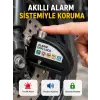 Alarm Sensörlü Disk Kilidi Motosiklet Scooter Bisiklet Güvenlik Yeni Nesil