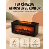 Alev Efektli Hava Nemlendirici Aromaterapi Difüzörü Uzaktan Kumandalı 250 ML