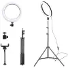 ALLY 10 İnch  Halka Led Tripod(1.30M)Youtuber Video Selfie Stüdyo Makyaj Işığı-(5775)