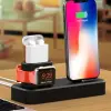 Ally 3in1 Charging Base İPhone+ İwatch+ İPods Silikon Şarj Standı-(5775)