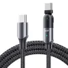ALLY 60W UsB Type-C Pd  Hızlı Şarj Kablosu 2metre Döner Başlıklı Kablo-(5775)