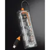 ALLY 6in1 Type-c To USB3.0 + USB2.0 + Type-c PD 100W + HDMI + VGA + 3.5mm  Çoğaltıc Transparanı Hub-(5775)