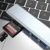 Ally 7in1 USB 3.1 HDMI 4K 30HZ 2K 1080P Type-C HUB Adaptör Dönüştürücü-(5775)