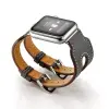 Ally Apple Watch 7-8 41mm 6-5-4 40mm Çift Kayış Kordon Kayış 3-2-1 38mm-(5775)