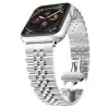 Ally Apple Watch 7-8 41mm 6-5-4 40mm Kayış Kordon Paslanmaz Çelik 3-2-1 38mm-(5775)