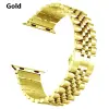 Ally Apple Watch 7-8 41mm 6-5-4 40mm Kayış Kordon Paslanmaz Çelik 3-2-1 38mm-(5775)