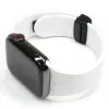Ally Apple Watch 7-8 41mm 6-5-4 40mm Manyetik Uçlu Silikon Kayış Kordon 3-2-1 38mm-(5775)