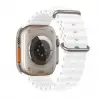 Ally Apple Watch 7-8 41mm 6-5-4 40mm Marine Silikon Kayış Kordon 3-2-1 38mm-(5775)