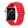 Ally Apple Watch 7-8 41mm 6-5-4 40mm Marine Silikon Kayış Kordon 3-2-1 38mm-(5775)