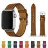 Ally Apple Watch 7-8 41mm 6-5-4 40mm Single Coil Deri Kayış Kordon 3-2-1 38mm-(5775)