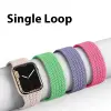 Ally Apple Watch 7-8 41mm 6-5-4 40mm Single loop Plastik Kayış Kordon 3-2-1 38mm-(5775)