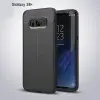 Ally Galaxy S8 Plus Litchi Tam Koruma Soft Silikon Kılıf-(5775)
