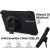 Ally Galaxy Tab  P200-P205 3 Katmanlı Standlı Zırh Kılıf-Shockproof-(5775)